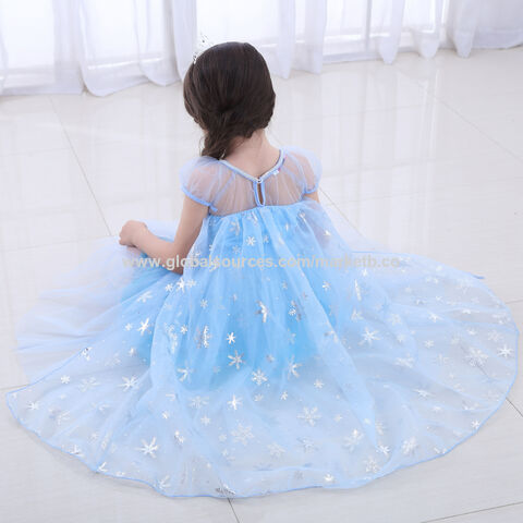 Princess Elsa Princess Birthday Party Dress for Little Girls with
