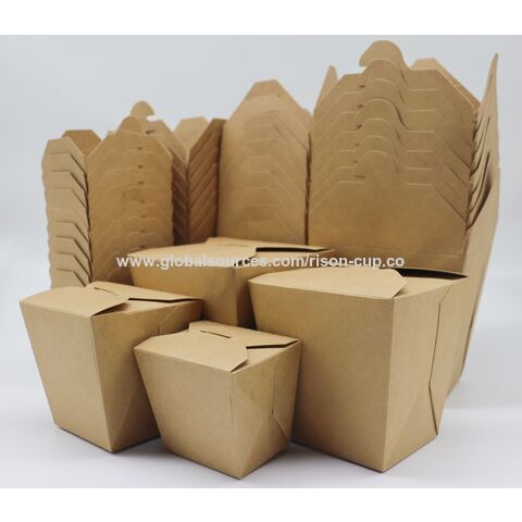 Biodegradable Food Kraft Paper Box Takeaway Disposable Paper Noodle Bo –  Fastfoodpak