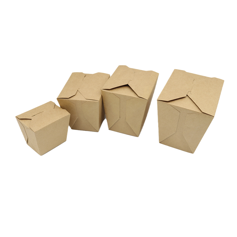 Biodegradable Food Kraft Paper Box Takeaway Disposable Paper Noodle Bo –  Fastfoodpak