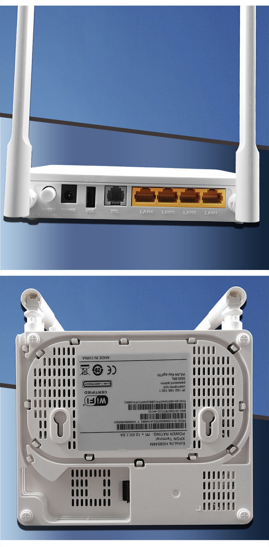 Achetez en gros Terminal Gpon Onu Echolife Eg8141a5 5dbi 1ge 3fe 1 Port ...