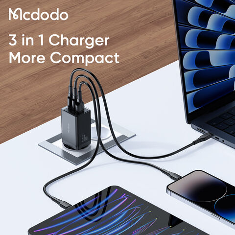 Xiaomi 67W GaN 2C1A Cargador de Pared para Smartphone USB-A 67W + Cable -  Tecnologia GaN - Compacto y Portatil