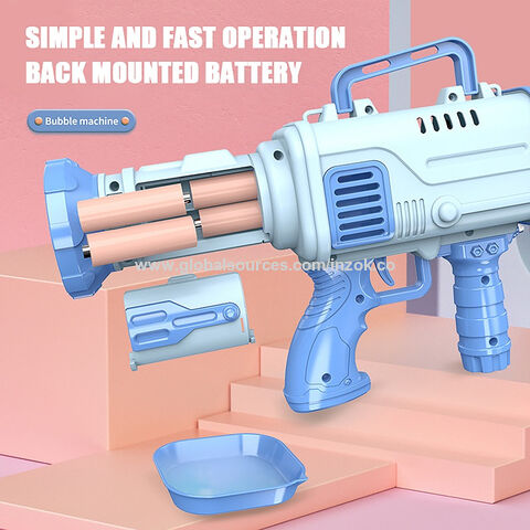 32-Hole Electric Bubble Gun Automatic Gatling Bazooka Bubble Maker Machine  Children Gift Summer Outdoor Soap Bubbles Blower Toy