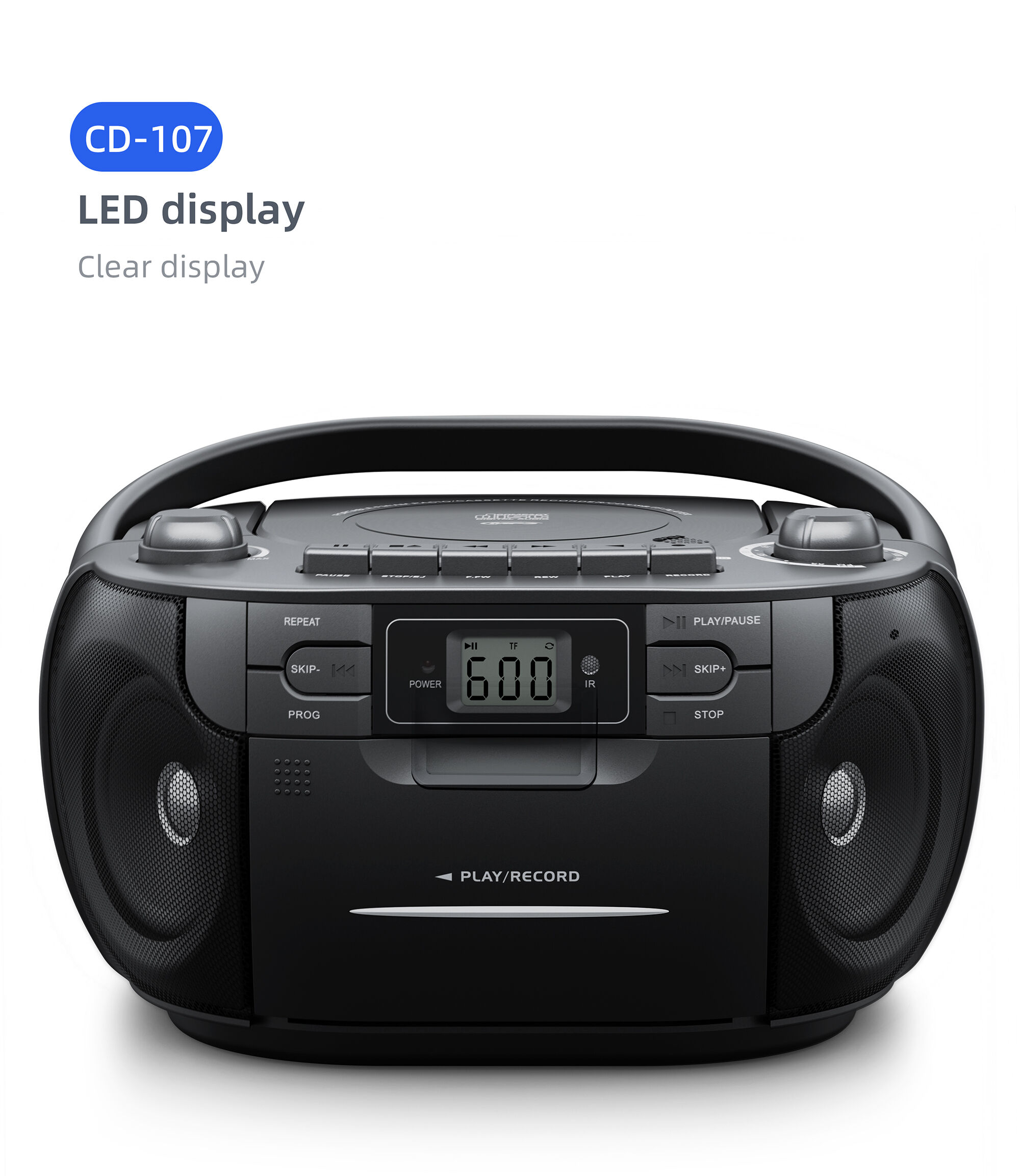 Buy Wholesale China Oem Odm Factory Direct Supply Portable Cd And Cassette  Player Recorder With Am/fm Radio And Usb Micro Sd Playback & Portable Cd  Player at USD 27.5