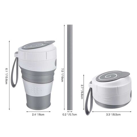 Kaffeebecher im neuen Design, zusammenklappbarer Reisebecher aus Silikon, faltbare Wasserbecher, Trinkbecher aus lebensmittelechtem Material, Tee- und Kaffeetassen