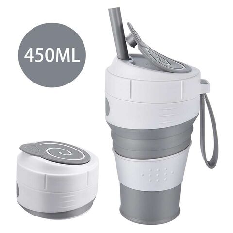 Kaffeebecher im neuen Design, zusammenklappbarer Reisebecher aus Silikon, faltbare Wasserbecher, Trinkbecher aus lebensmittelechtem Material, Tee- und Kaffeetassen