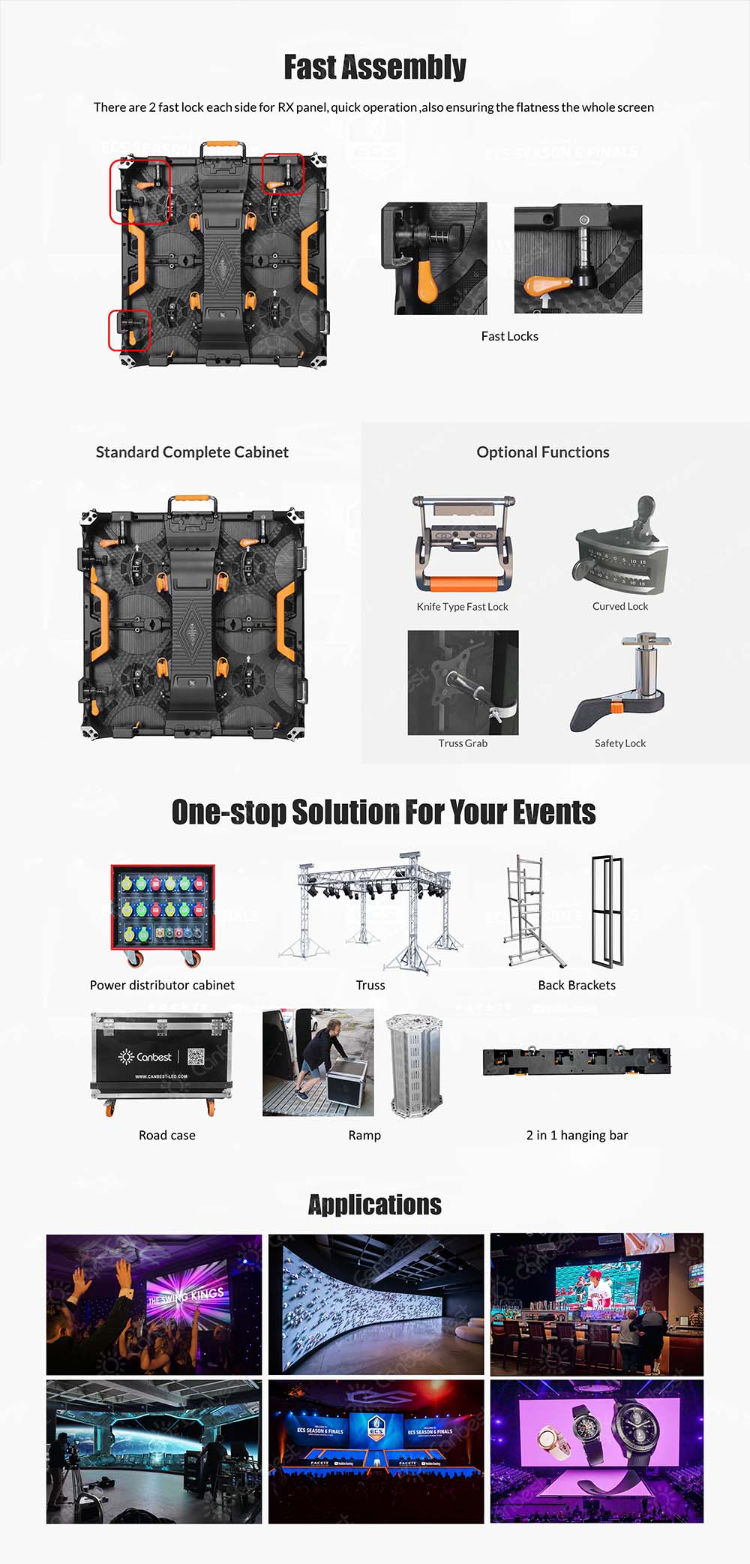 Canbest Rx261 P2.6 2.6mm Turnkey Led Video Wall System Package Indoor ...