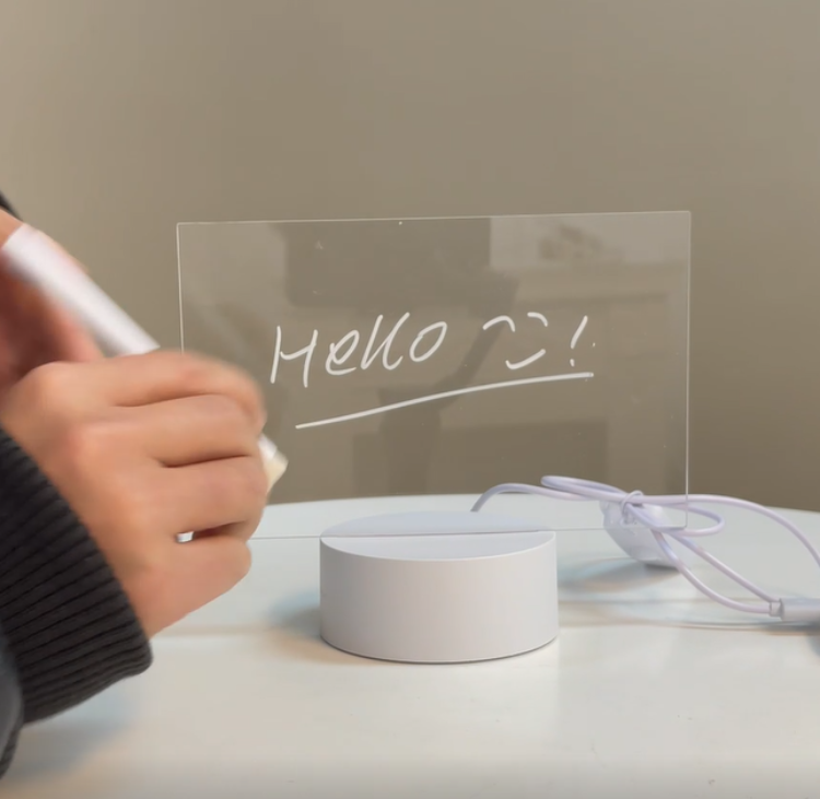 Buy Wholesale China Newish 3d Led Writing Acrylic Erasable Note Board ...