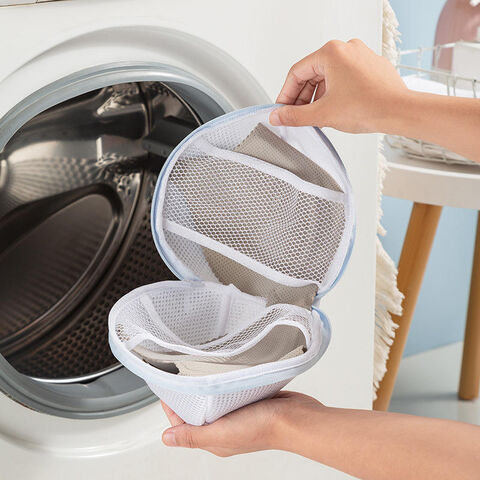 Compre Folding Laundry Bag Bra Washing Bag Washing Machine Anti-deformation  Bra Storage Bags Underwear Protective Zipper Laundry y Washing Bag de China  por 1.6 USD