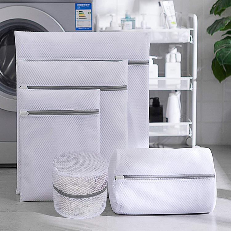 Mesh Laundry Bags With Zipper Travel Storage Organize Bag Clothing