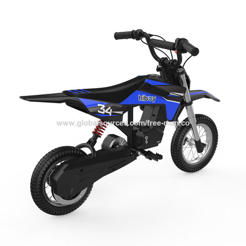 Véhicule électrique pour enfant EverCross Moto Électrique pour Enfants 3-12  Ans 300W 25KM/H 3 Niveaux de Vitesse Pneu 12' Cadeau idéal Bleu