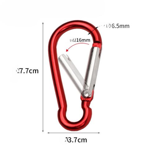 Wholesale D Gourd Shape Snap Locking Carabiner Aluminum Alloy Clip