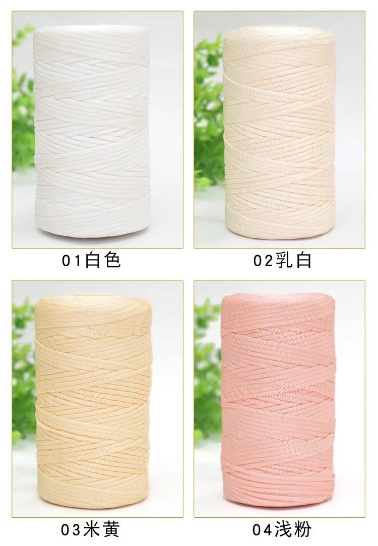 Buy Wholesale China Dimuni 3mm 250g Flat Rolled Crochet Thick Nylon  Polypropylene Nylon Yarn Crochet Nylon Yarn & Crochet Nylon Yarn at USD 1