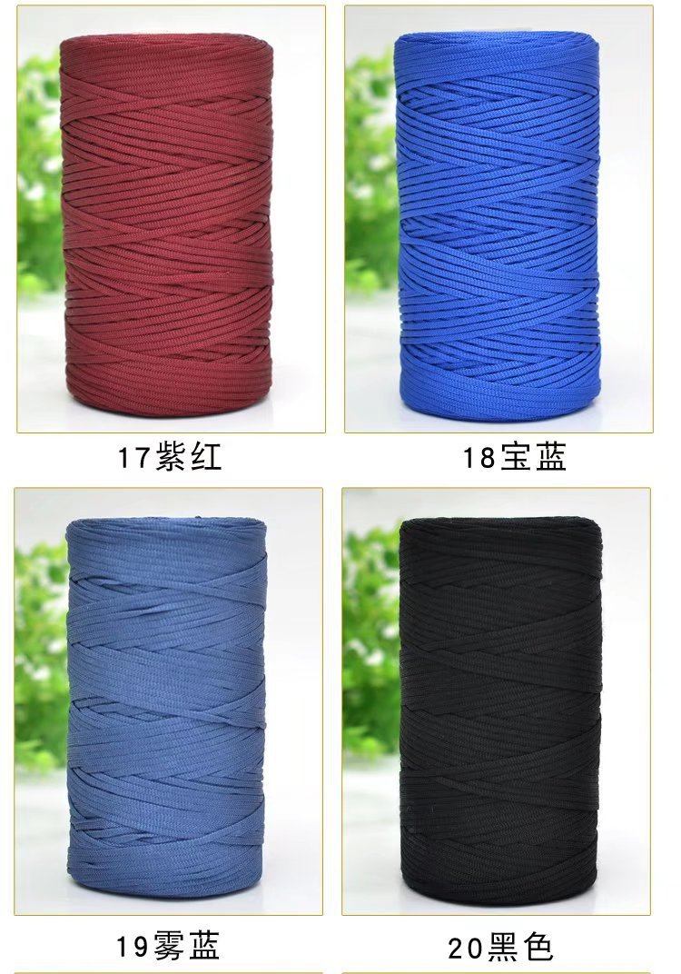 Buy Wholesale China Dimuni 3mm 250g Flat Rolled Crochet Thick Nylon  Polypropylene Nylon Yarn Crochet Nylon Yarn & Crochet Nylon Yarn at USD 1