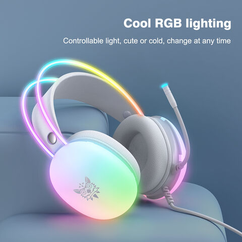 Gaming Headset Gamer 7.1 Surround Sound Rgb Light Game Headphones