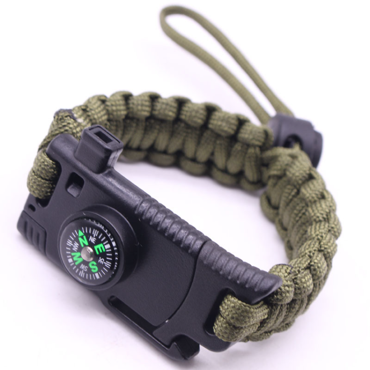 Buy China Wholesale 550 Paracord Survival Bracelet With Emergency Whistle  Knife Flint Fire Starter Compasspopular & Paracord Survival Bracelet $0.6