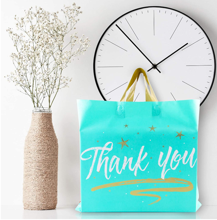 Personalized plastic gift online bags