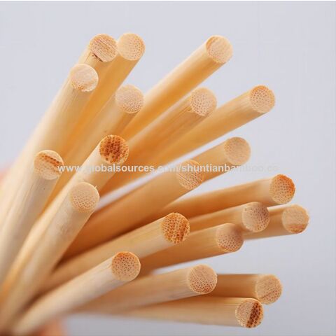 Buy Wholesale China Wholesale High Quality 100% Natural Bamboo Small Sticks  Diy Children's Crafts Art Small Tools Round Stick & Bamboo Stick Wood Dowel  Plant Support Rod at USD 0.0057
