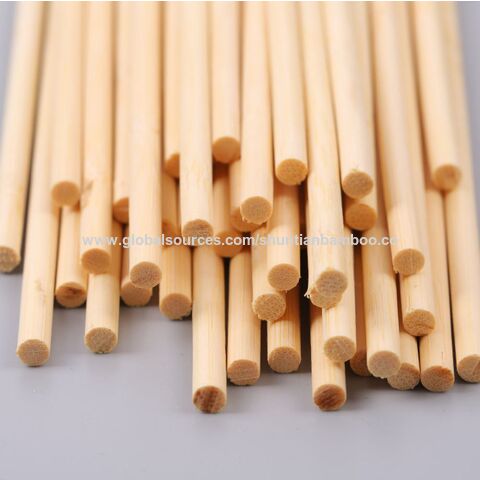 Buy Wholesale China Wholesale High Quality 100% Natural Bamboo Small Sticks  Diy Children's Crafts Art Small Tools Round Stick & Bamboo Stick Wood Dowel  Plant Support Rod at USD 0.0057