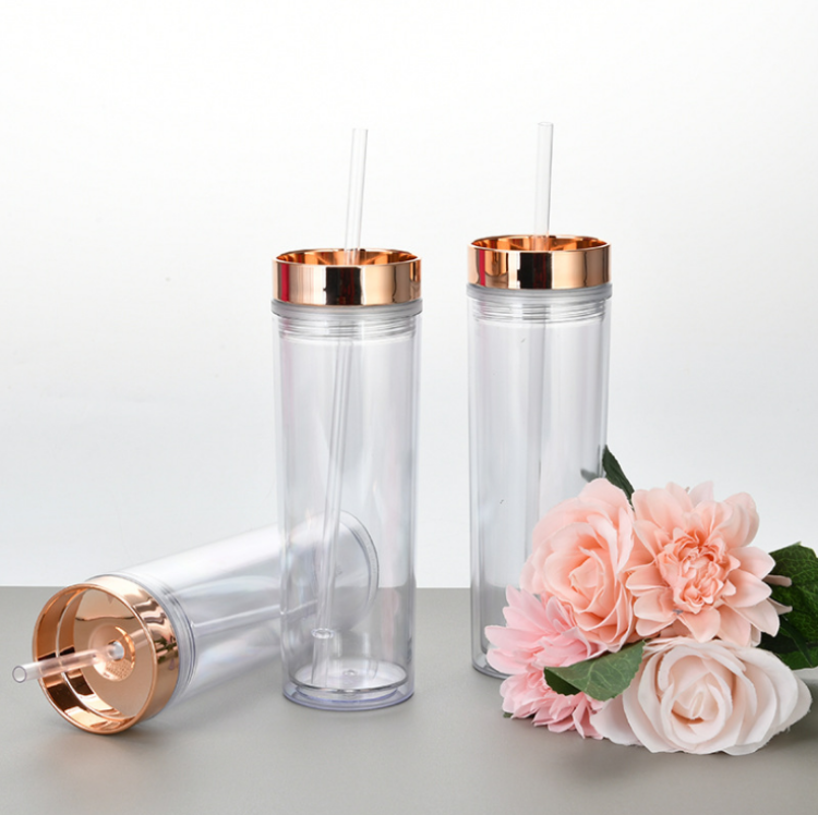 KE-BU-SM-6635 - Clear Tumbler with Straw — KE APPAREL