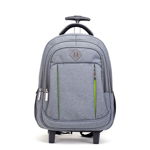 Hot sale Waterproof Rolling Trolley Black Laptop Backpack Polyester Carry On BagPack OEM Travel Backpack