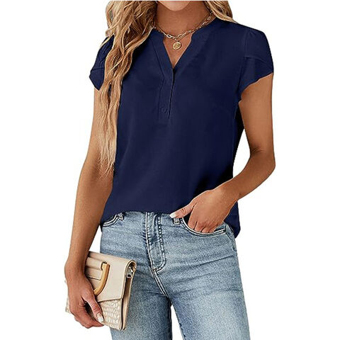 Compre Tops Casuales De Las Mujeres Blusas De Trabajo De Negocios