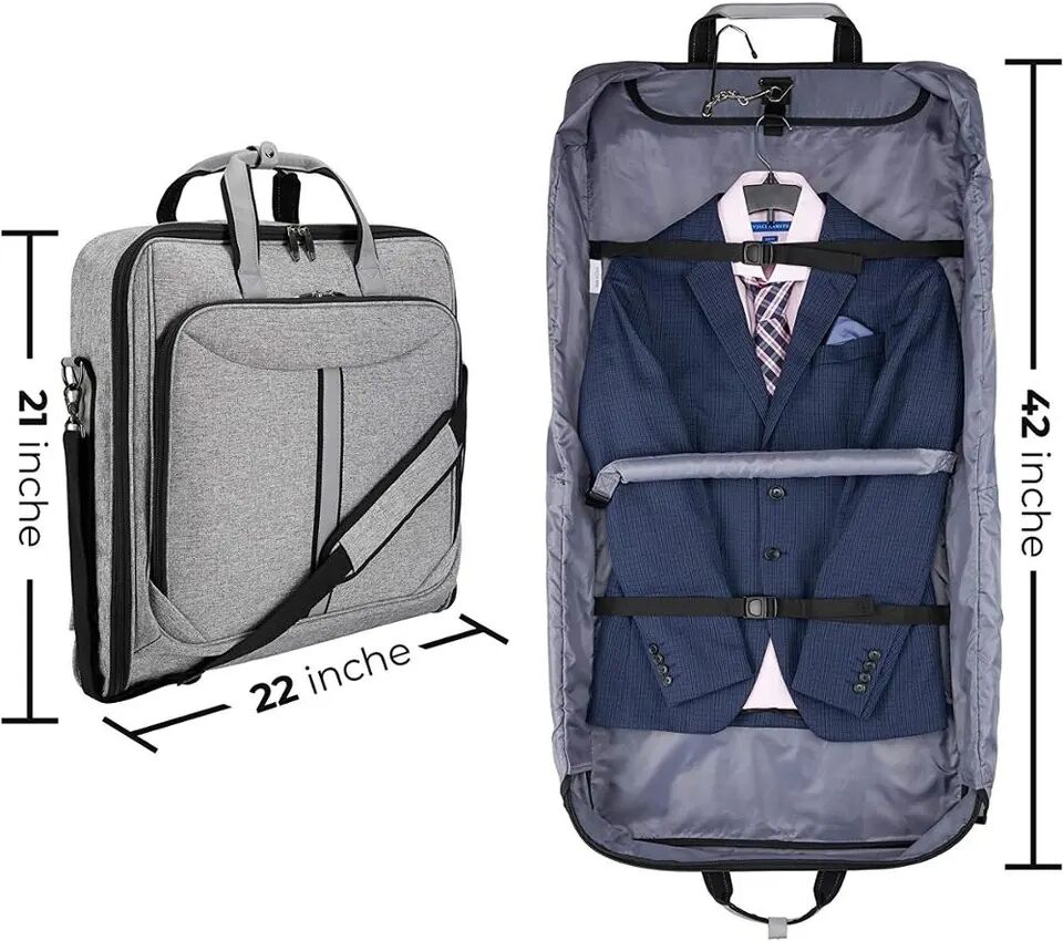Unisex Suit Travel Garment Bag – Long Dress Carrier For Hanging Clothes – Lightweight, 100x60cm – 1-3 Bags Available