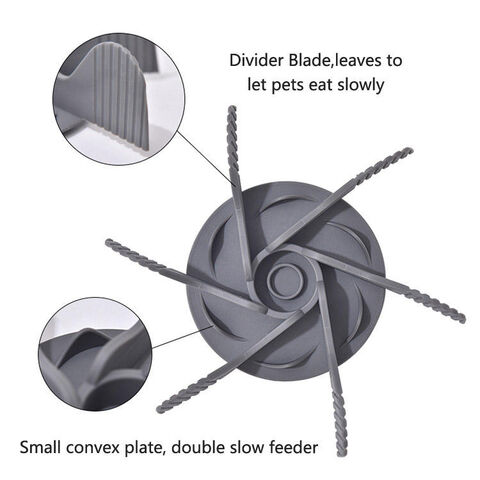 Slow Feeder Dog Bowls Insert,Cuttable Dog Slow Feeder with 36 Suction  Cups,Cuttable Slow Feeder Insert for Suitable Most Dog Bowl or Dog Dish