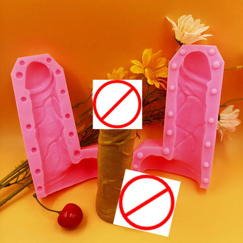 3d funny phallus dildo cake mould