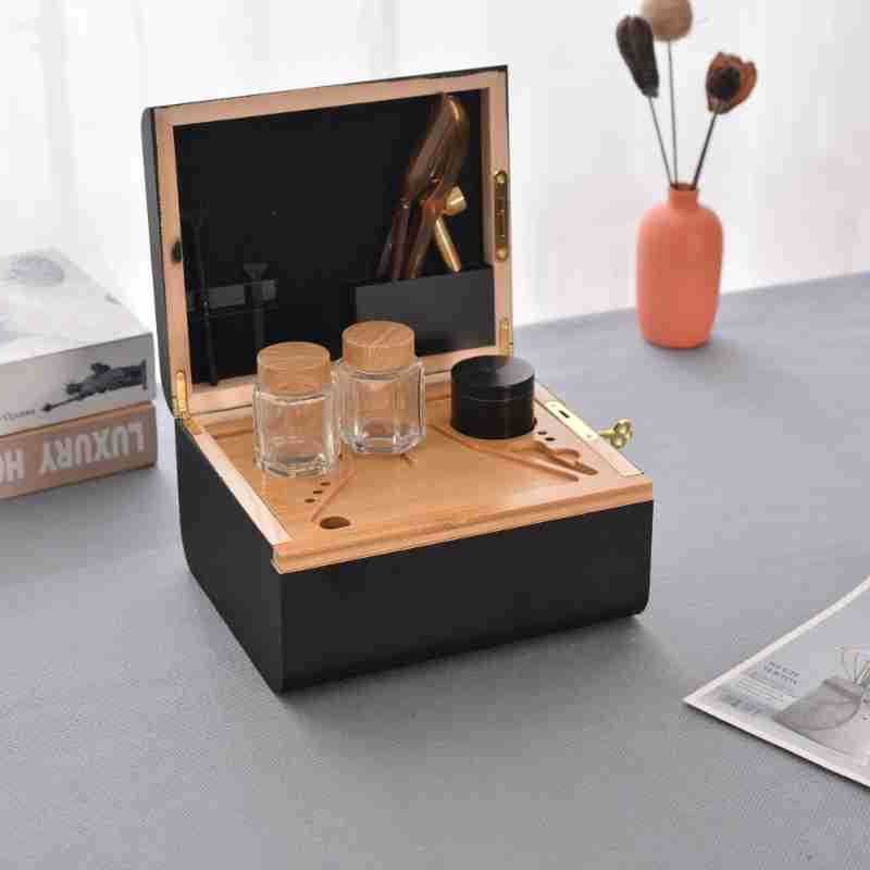 Buy Wholesale China Wholesale New Bamboo Wood Grinder Storage Box