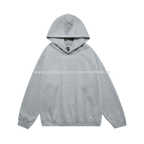 Men's Grey Oversized Sweatshirts & Hoodies