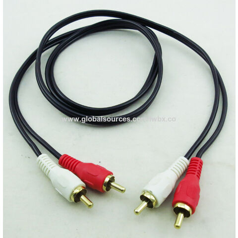 Cable Audio Estereo Mini Jack 3.5mm macho a 2 RCA macho 1,5 Metros MiniJack  2RCA