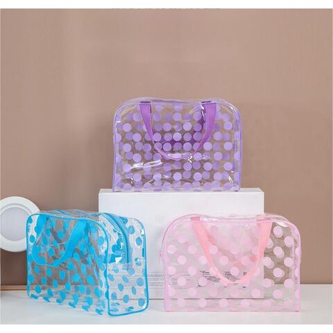 Portable PVC Cosmetics Bags Travel Bags Waterproof Large Capacity Wash Bag