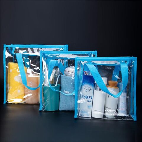 Portable PVC Cosmetics Bags Travel Bags Waterproof Large Capacity Wash Bag