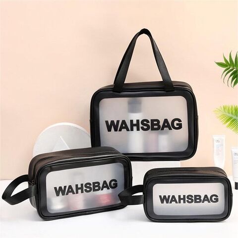 Portable PVC Cosmetics Bags Travel Bags Waterproof Large Capacity Wash Bag