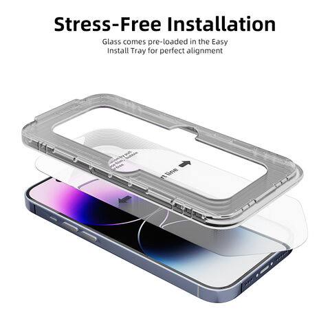 Protection d'écran verre trempé iPhone 15 Plus 2.5D - Force Glass