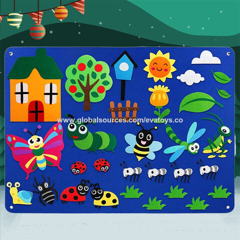 Planche en feutre mural jouet d'apprentissage précoce Montessori jouets  pour