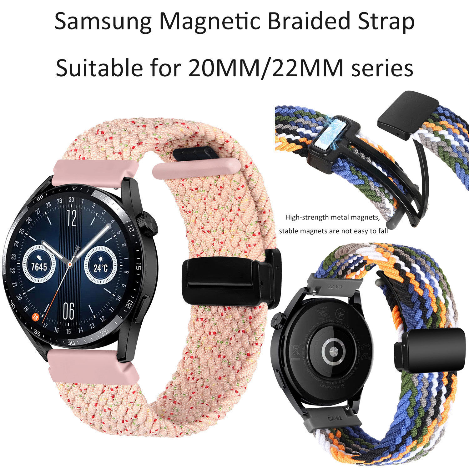 Nylon Band for Huawei Watch Fit 2 Strap replacement belt Accessories  braided solo loop bracelet Correa