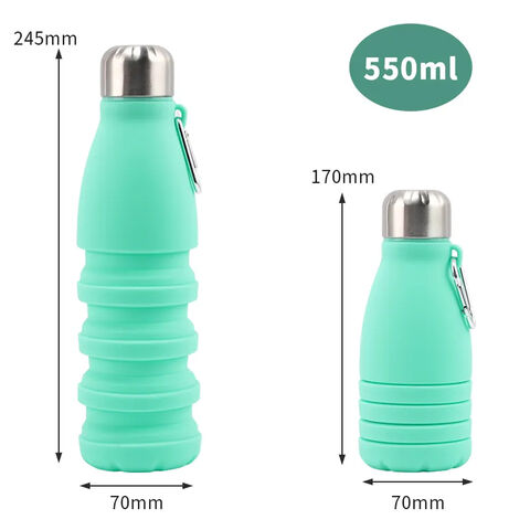 Bouteilles d'eau pliables-sans BPA Food-Grade Silicone étanche réutilisable  Portable bouteille d'eau de voyage pour les sports - Chine Bouteille d'eau  et bouteille d'eau de silicone prix