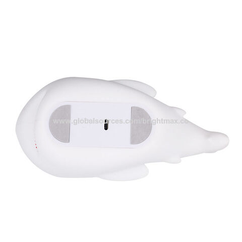 Niedliches, weiches Tier-LED-3D-Nachtlicht für Babys, USB-aufladbare Silikon-Nachtlampe mit Touch-Sensor und individuellem Logo für Kinder