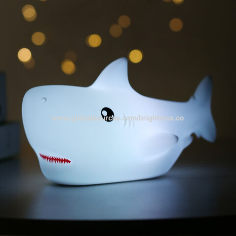 Niedliches, weiches Tier-LED-3D-Nachtlicht für Babys, USB-aufladbare Silikon-Nachtlampe mit Touch-Sensor und individuellem Logo für Kinder