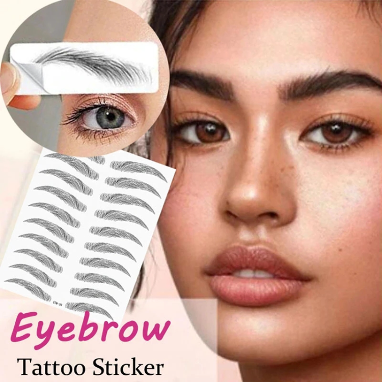 4D Temporary Eyebrow Tattoo for Makeup, Hair-Like Natural Tattoo Eyebrow  Stickers, Ecological Waterproof Eyebrows Makeup For Women-Brown and Black,  2 Sheets, 1 Eyebrow Style, 20 Pairs price in Saudi Arabia | Amazon