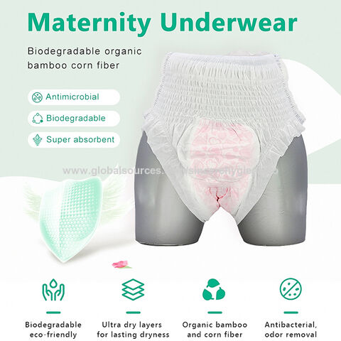 Buy Wholesale China Lady Menstrual Period Pants Medical Adult Diaper Pants  Popular Woman Postpartum Pants & Period Pants at USD 0.26 | Global Sources