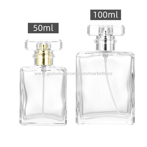 Buy Wholesale China Hot Sale 20ml 30ml 50ml100ml Flat Square Transparent  Portable Spray Empty Glass Perfume Bottles Glass Spray Bottle With Lid Pump  & Perfume Bottle at USD 0.357