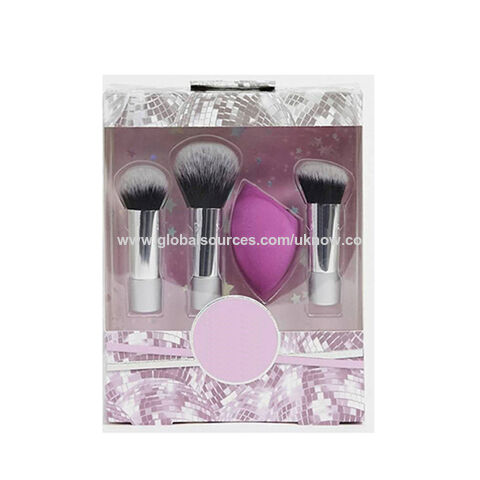 Buy Wholesale China Makeup Brush Set With Sponge Blender For Eyeshadow,  Foundation, Blush, And Concealer & Professional Makeup Brush Set at USD 6.9