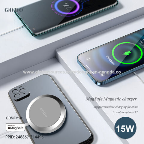 Apple Chargeur MagSafe【Apple MFi Certifié】15W Chargeur Induction