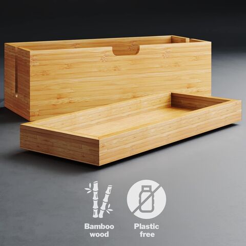 Wholesale High Quality Bamboo Storage Box Cable Management Box For Cable  Free Space With Lid And Practical Storage Surface $5.49 - Wholesale China  Bamboo Cable Storage Box at Factory Prices from Fujian