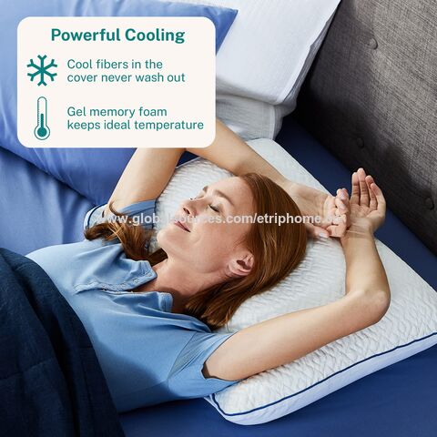 Almohada para dormir de lado tacto gel y firmeza alta - GEL TOUCH