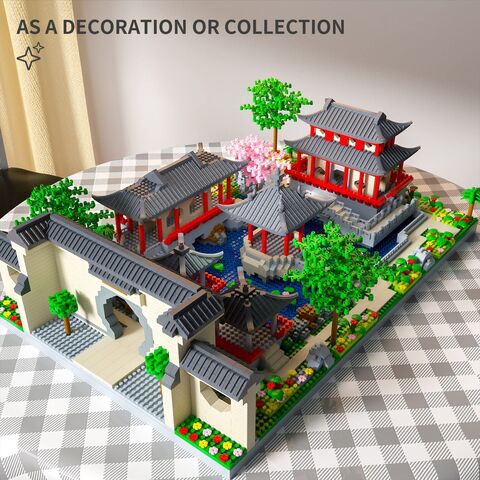 Mini Blocs De Construction De Maison D'arbre Sakura Rose, Jouet