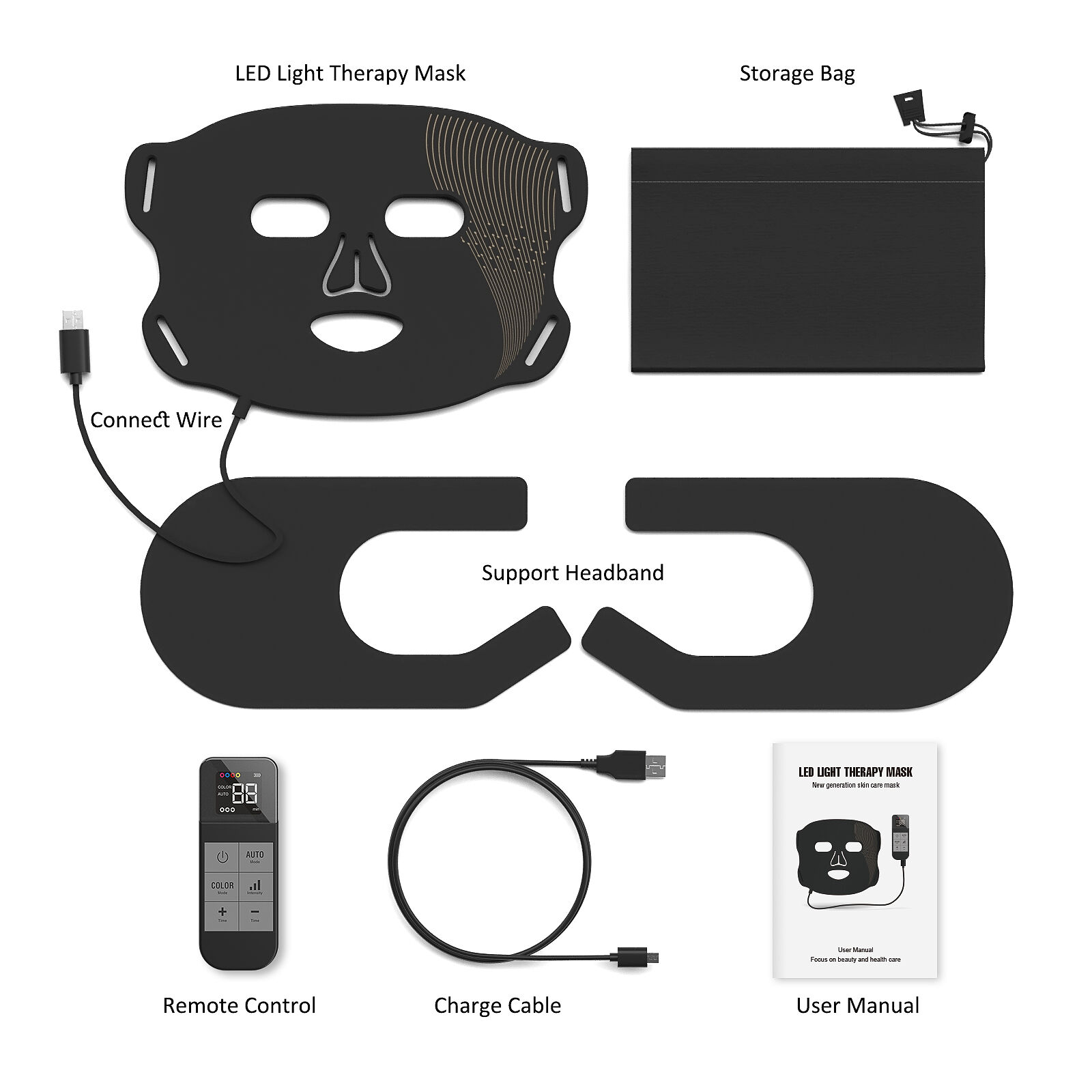 Buy Wholesale China Factory Price Led Face Mask Silicone Led Light