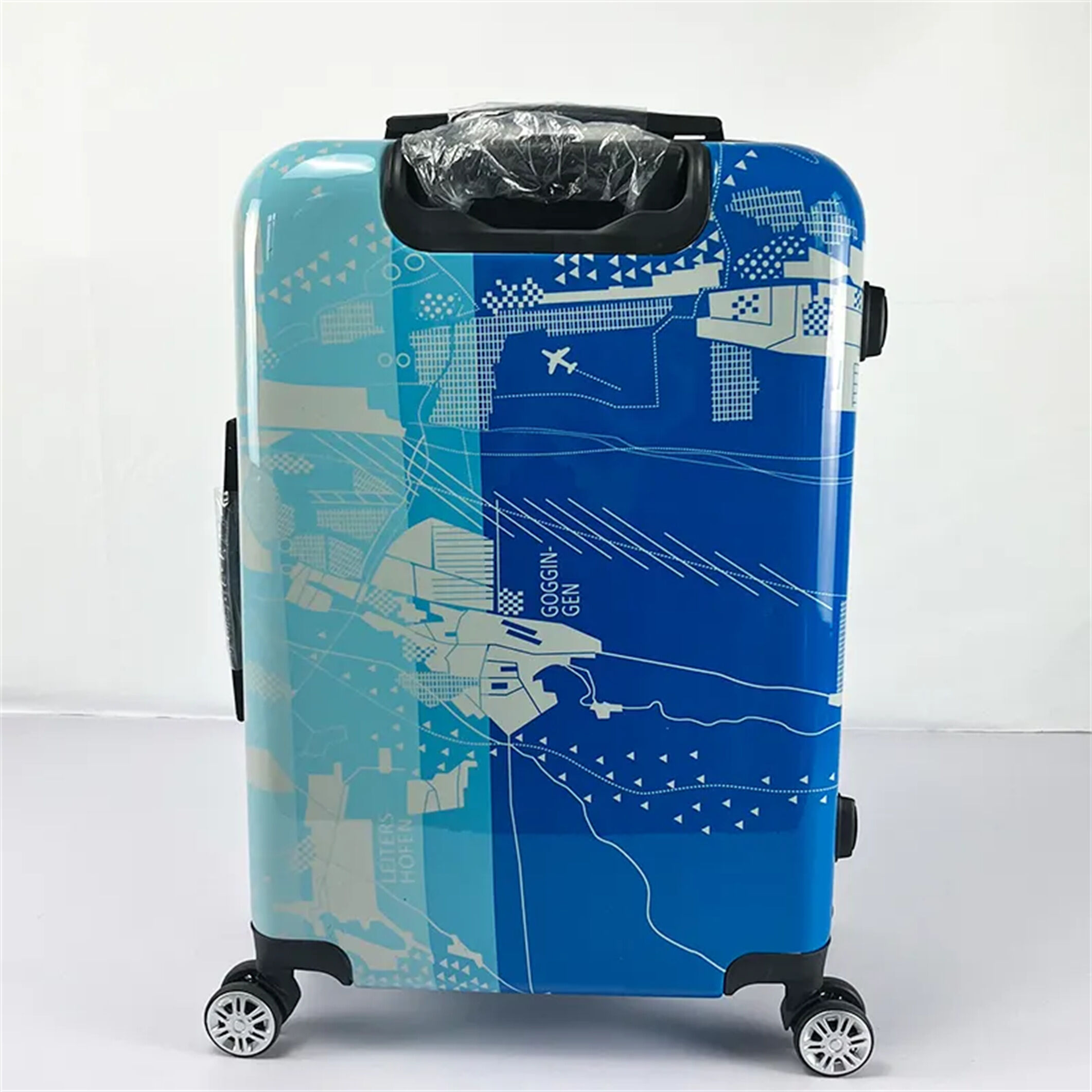 Buy China Wholesale Factory Colorful Abs Pc Luggage Hard Shell Printed